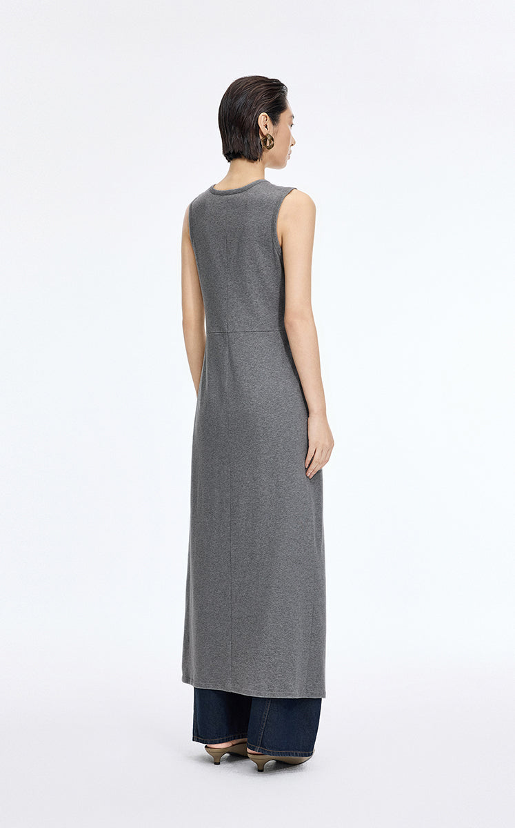 Dress / JNBY Twisted Waist Cotton Maxi Dress