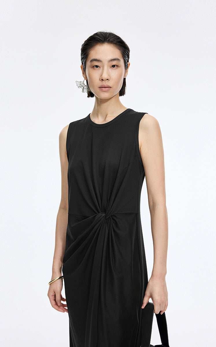 Dress / JNBY Twisted Waist Cotton Maxi Dress