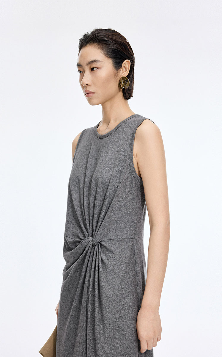Dress / JNBY Twisted Waist Cotton Maxi Dress