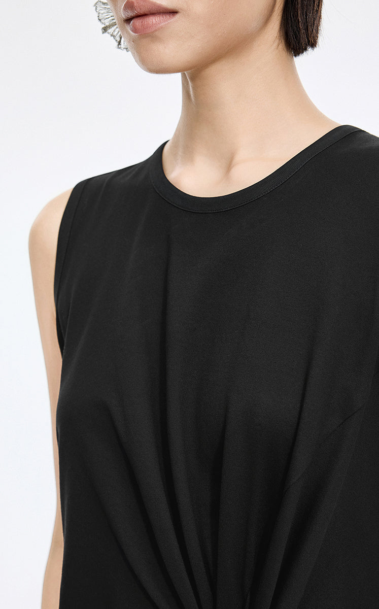 Dress / JNBY Twisted Waist Cotton Maxi Dress