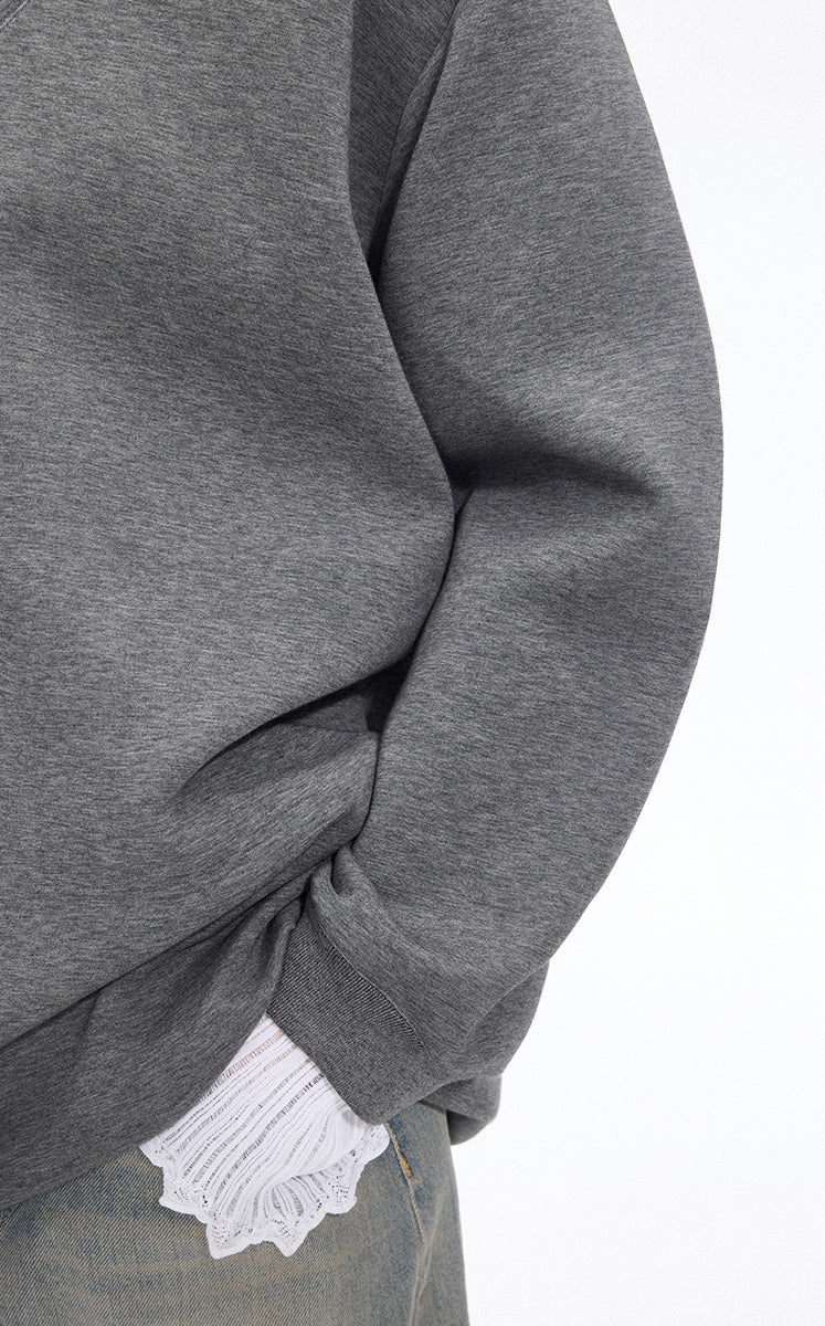 Dress / JNBY V-neck Long-Sleeve Cotton-Blend Dress