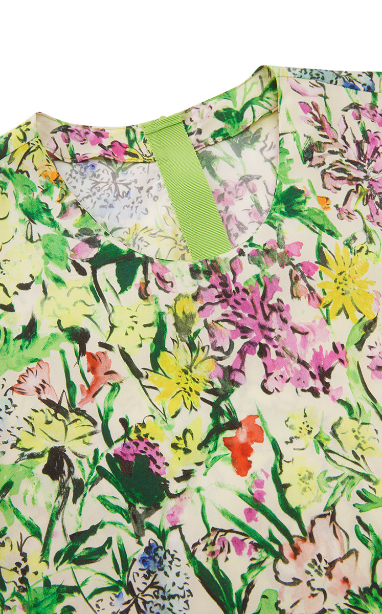 Dress / JNBY Watercolor Floral A-Line Dress