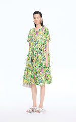 Dress / JNBY Watercolor Floral A-Line Dress