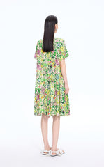 Dress / JNBY Watercolor Floral A-Line Dress