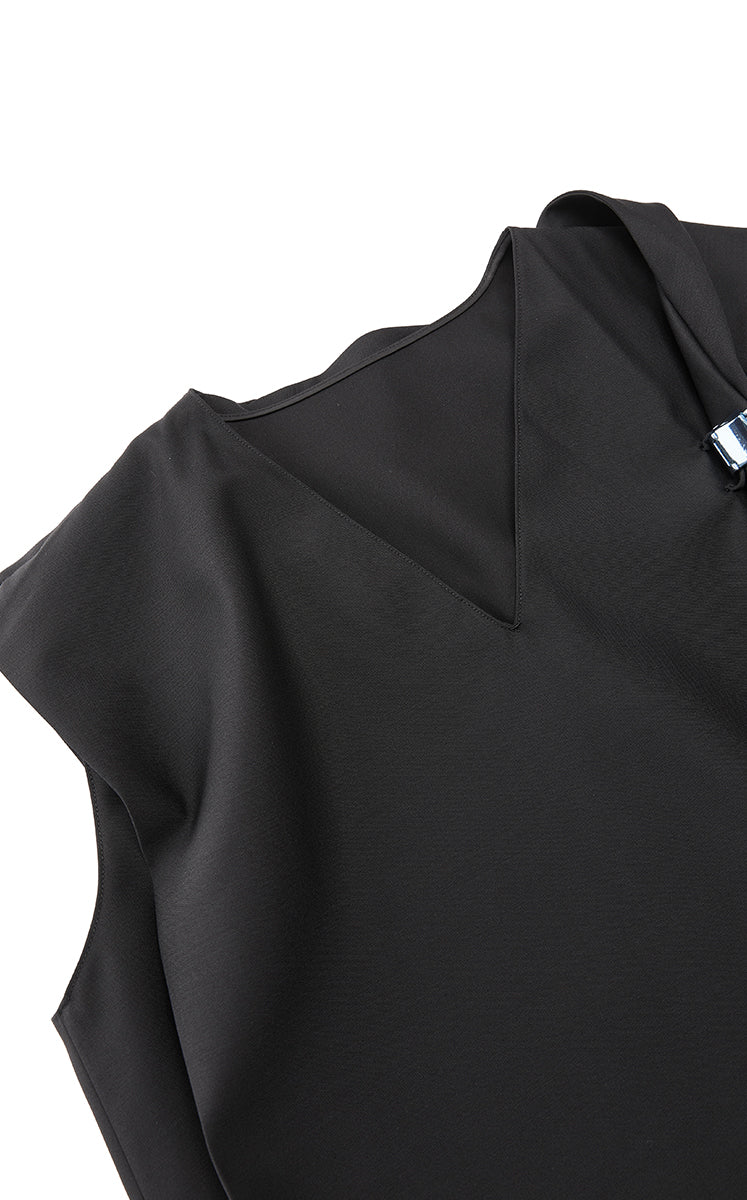 Dress / JNBY Wool Blend Deconstructed Sleeveless Dress