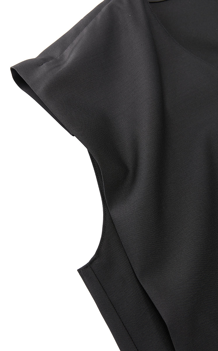 Dress / JNBY Wool Blend Deconstructed Sleeveless Dress