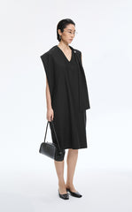 Dress / JNBY Wool Blend Deconstructed Sleeveless Dress