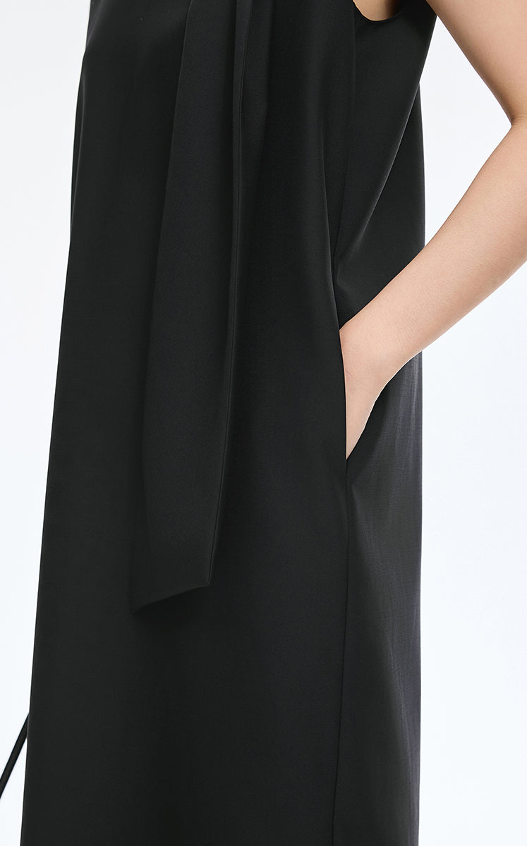 Dress / JNBY Wool Blend Deconstructed Sleeveless Dress