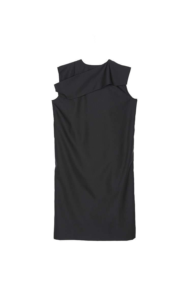 Dress / JNBY Wool Blend Deconstructed Sleeveless Dress