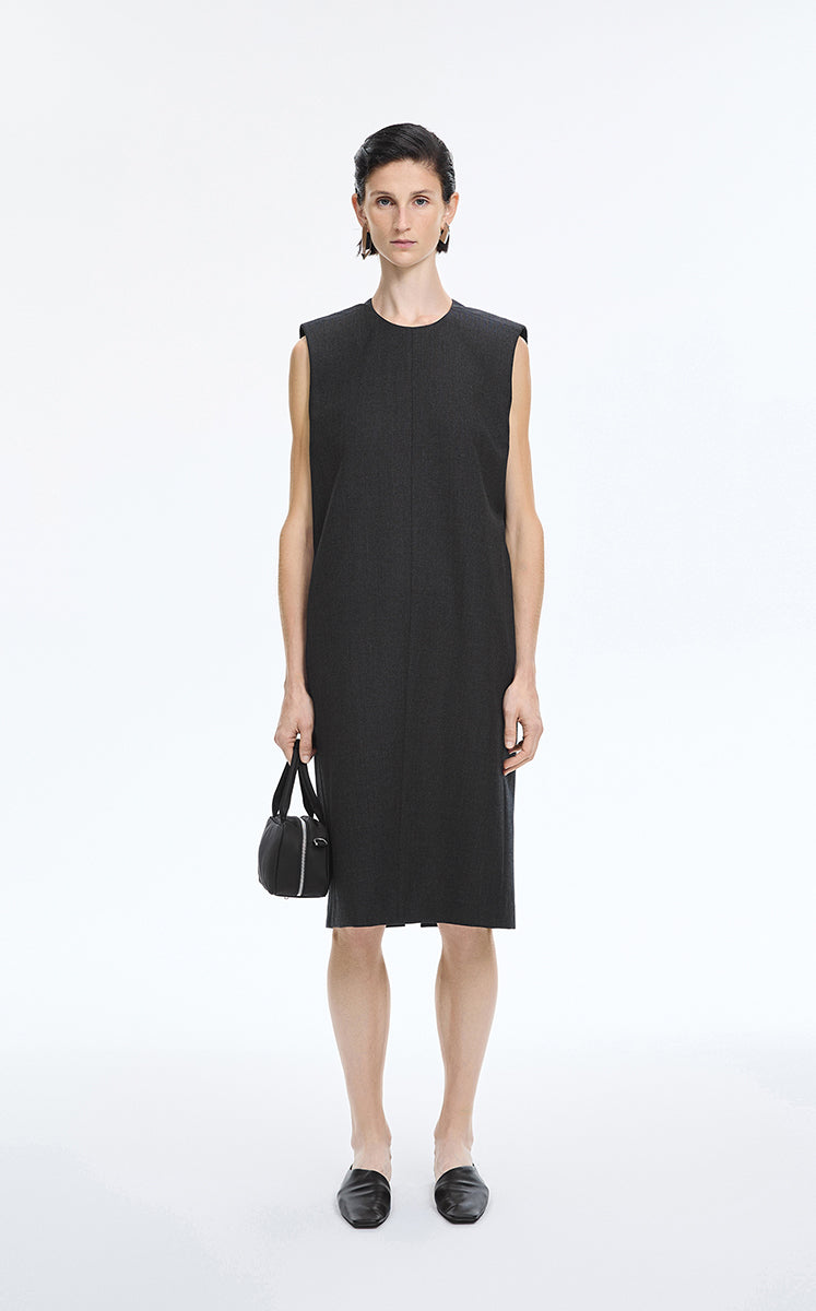 Dress / JNBY Round-Veck Sleeveless Shift Dress