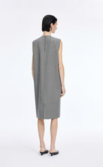 Dress / JNBY Round-Veck Sleeveless Shift Dress
