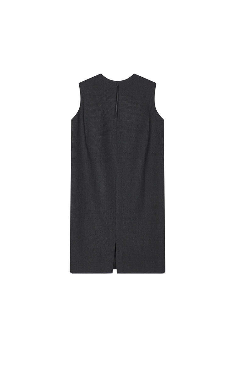 Dress / JNBY Round-Veck Sleeveless Shift Dress