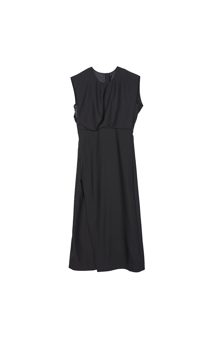 Dress / JNBY Wool X-Line Sleeveless Maxi Dress