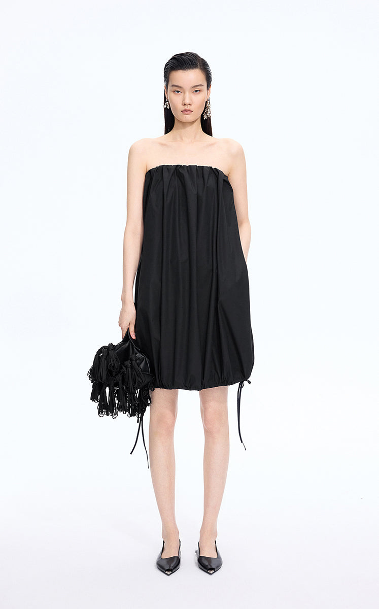 Dress / JNBY Cotton Poplin Strapless Dress