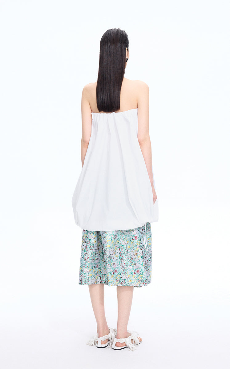 Dress / JNBY Cotton Poplin Strapless Dress