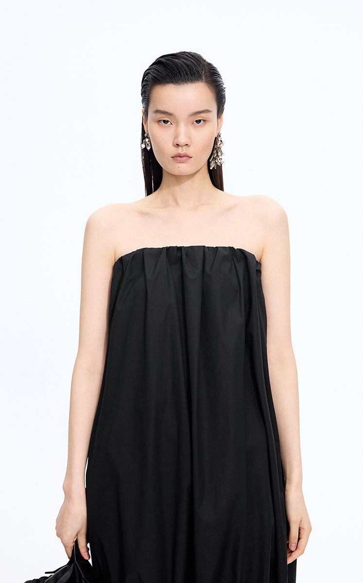 Dress / JNBY Cotton Poplin Strapless Dress