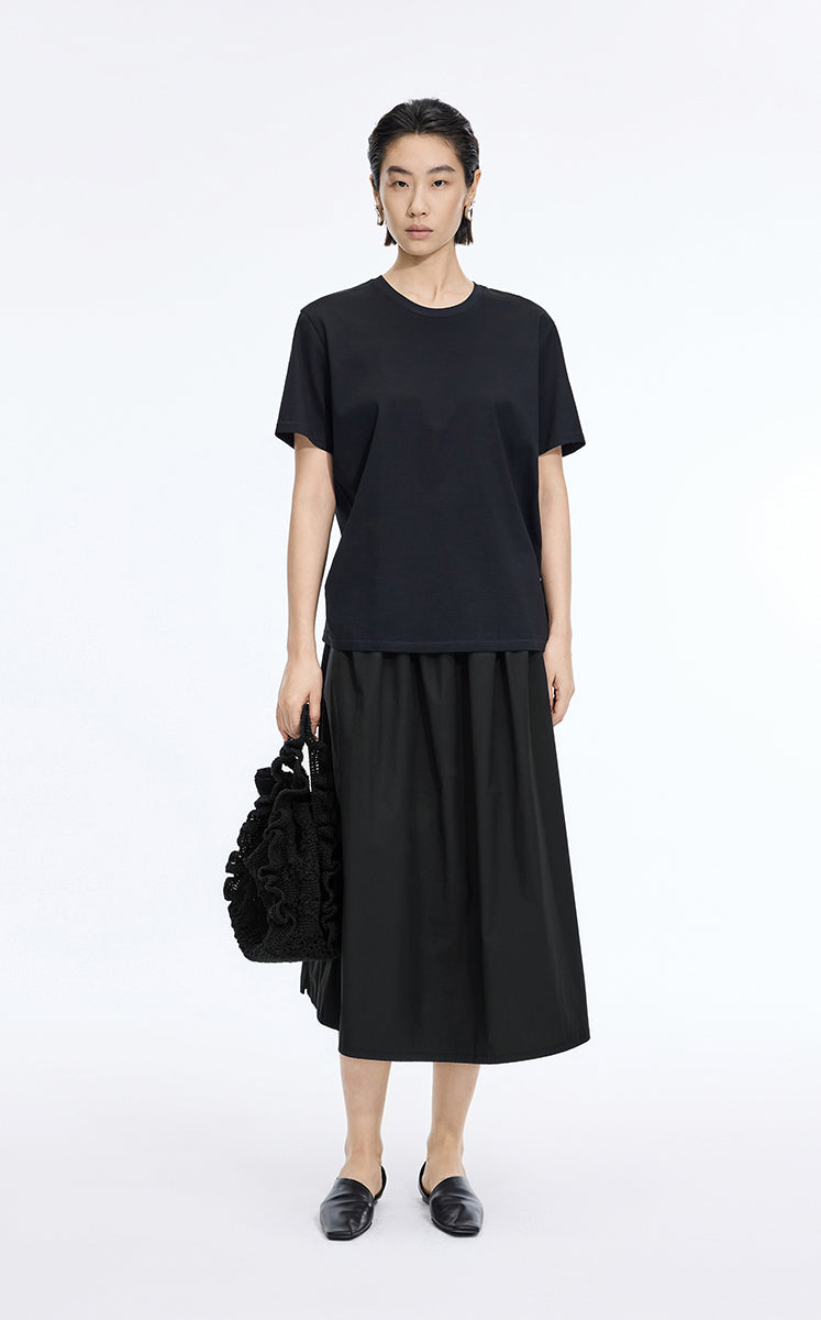 Dress / JNBY Cotton Poplin Strapless Dress