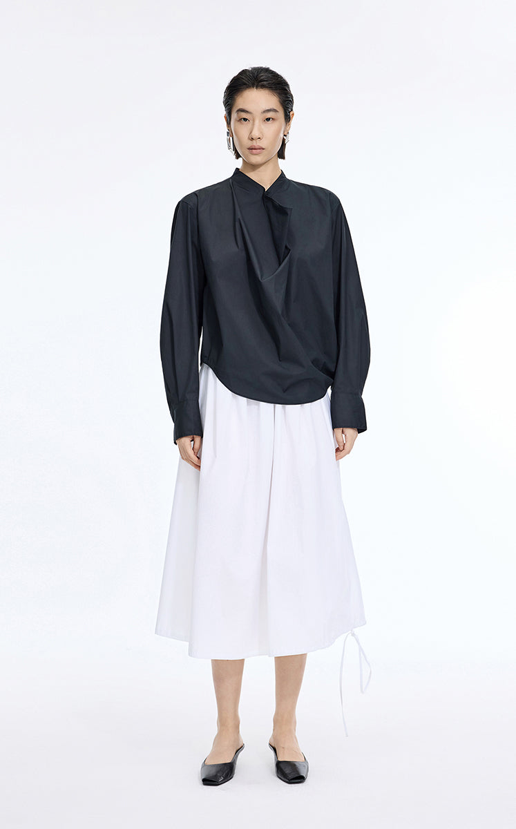 Dress / JNBY Cotton Poplin Strapless Dress