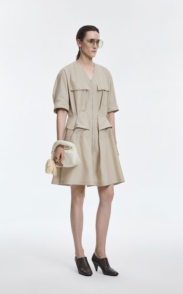 Dress / JNBY Cotton Poplin X-Silhouette Dress