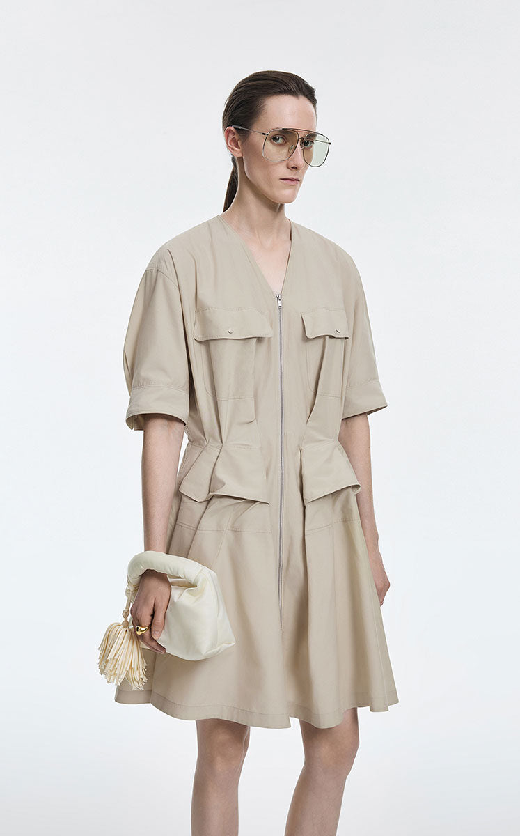 Dress / JNBY Cotton Poplin X-Silhouette Dress