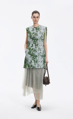 Dress / JNBY Cotton Silk Sleeveless Printed Dress