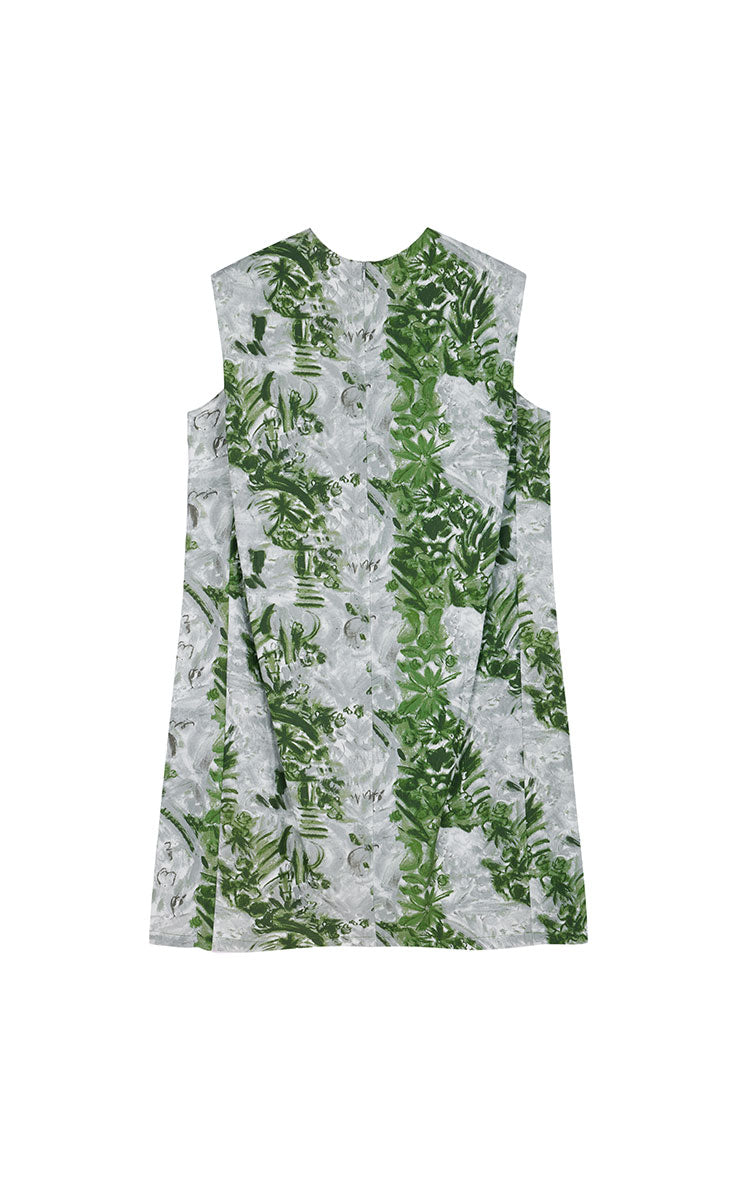 Dress / JNBY Cotton Silk Sleeveless Printed Dress