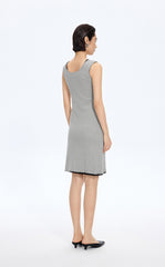 Dress / JNBY Floral Trim Cotton Knit Dress