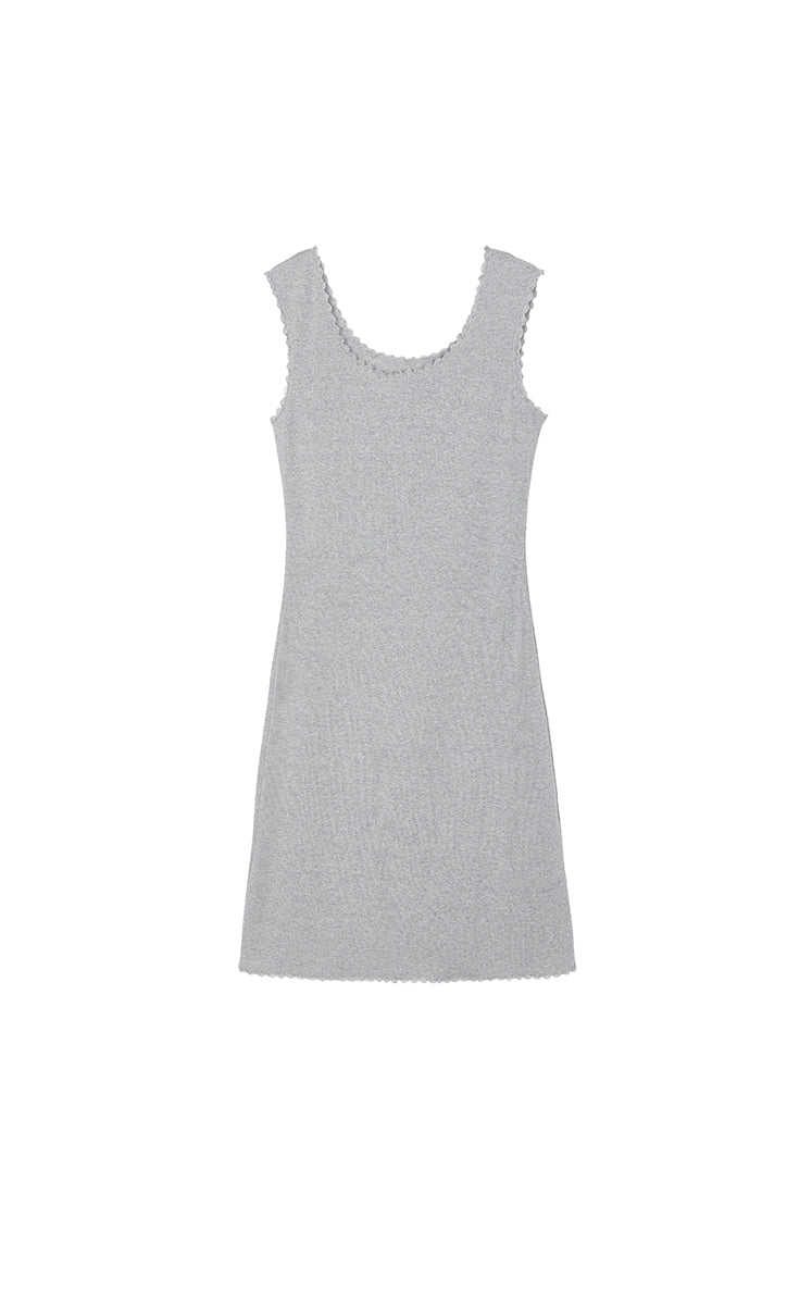 Dress / JNBY Floral Trim Cotton Knit Dress