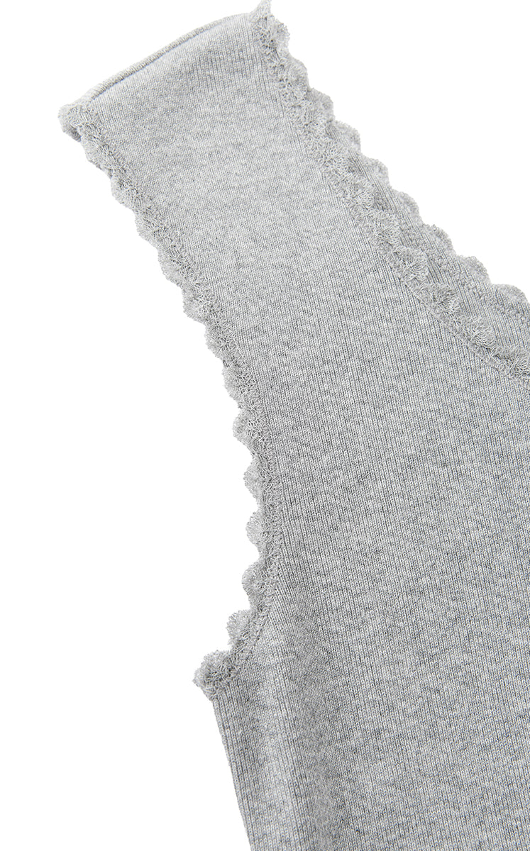 Dress / JNBY Floral Trim Cotton Knit Dress