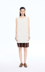 Dress / JNBY Hidden Floral Embroidered Cotton Sleeveless Dress