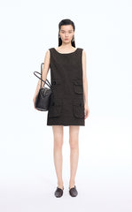 Dress / JNBY Hidden Floral Embroidered Cotton Sleeveless Dress