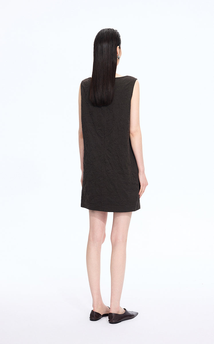 Dress / JNBY Hidden Floral Embroidered Cotton Sleeveless Dress