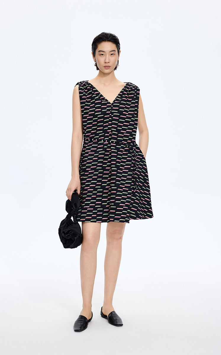 Dress / JNBY Pop Stripe Sleeveless Dress