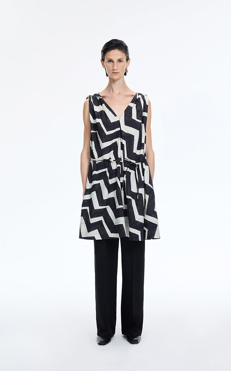 Dress / JNBY Pop Stripe Sleeveless Dress