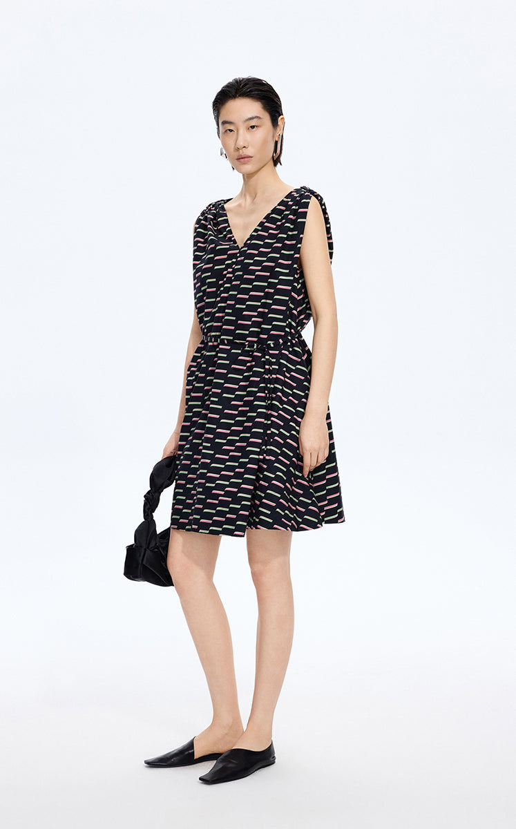 Dress / JNBY Pop Stripe Sleeveless Dress