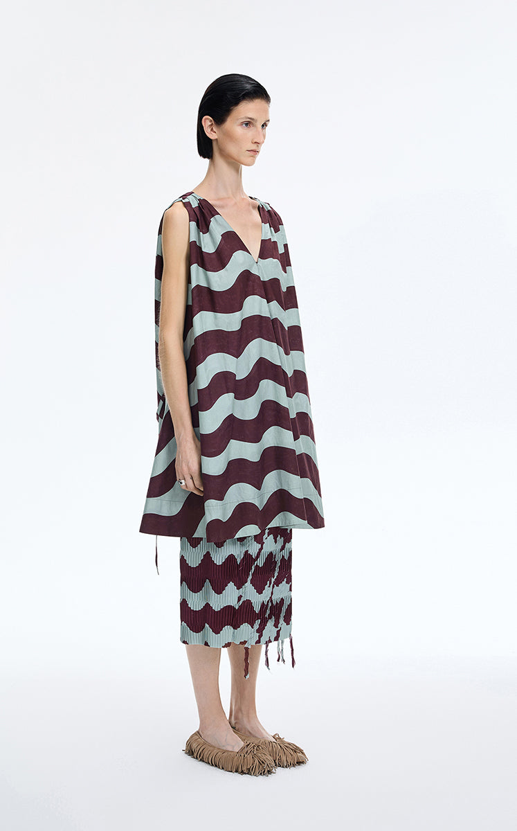Dress / JNBY Pop Stripe Sleeveless Dress