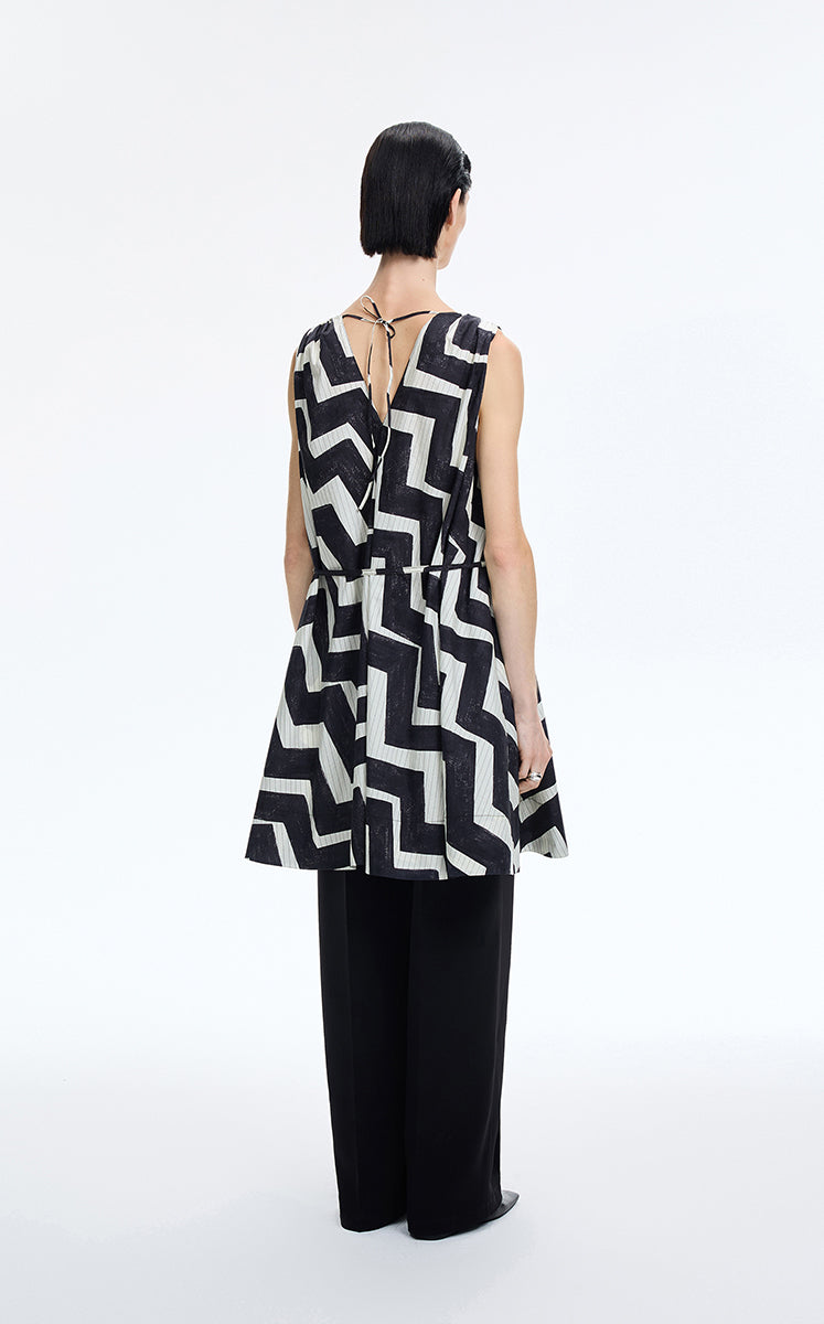 Dress / JNBY Pop Stripe Sleeveless Dress