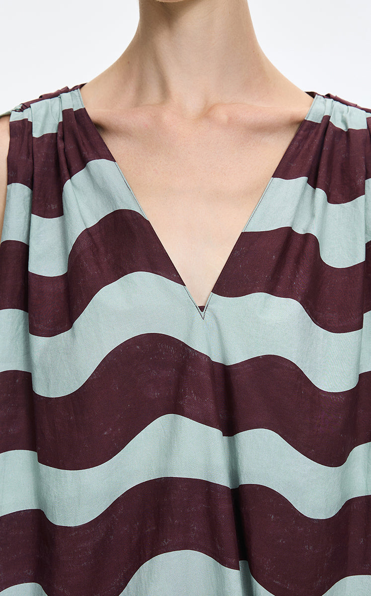 Dress / JNBY Pop Stripe Sleeveless Dress