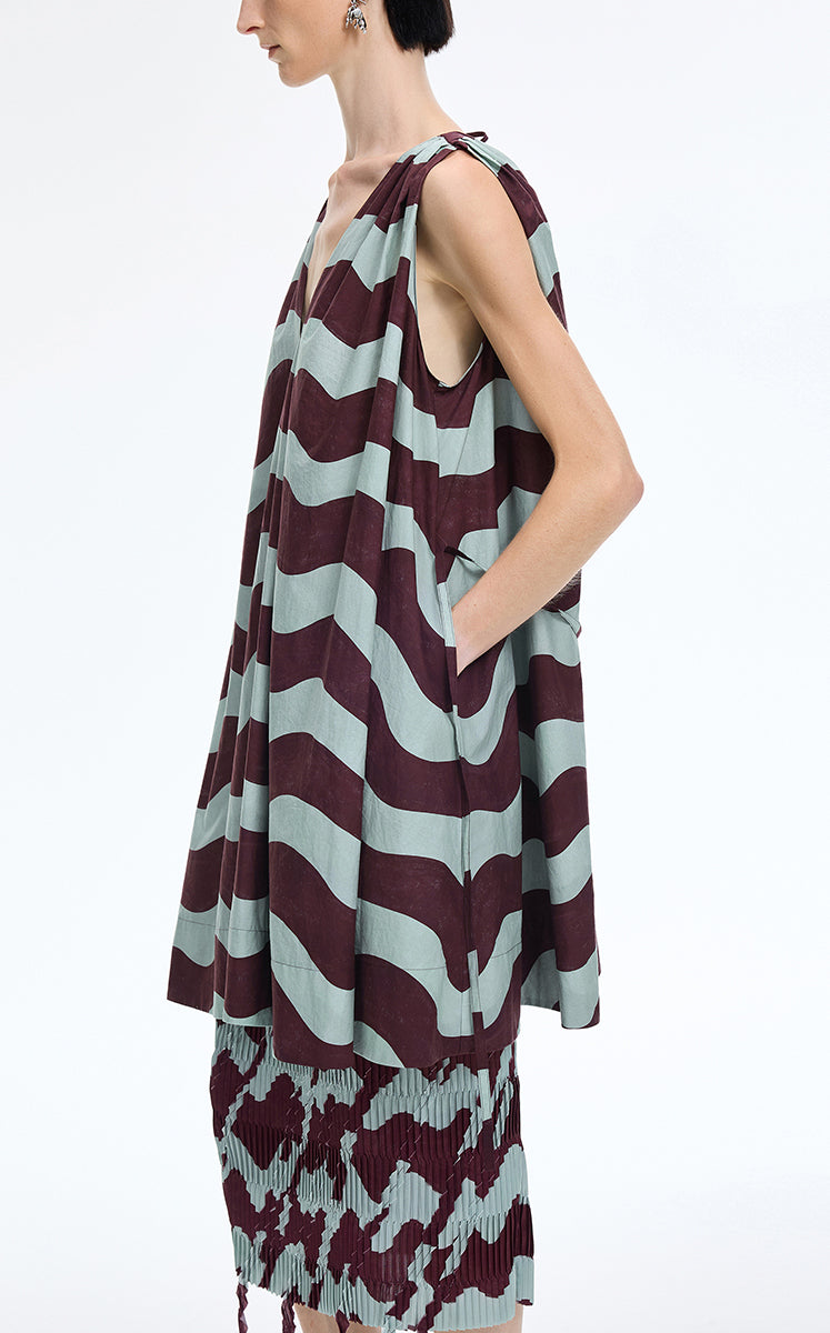 Dress / JNBY Pop Stripe Sleeveless Dress