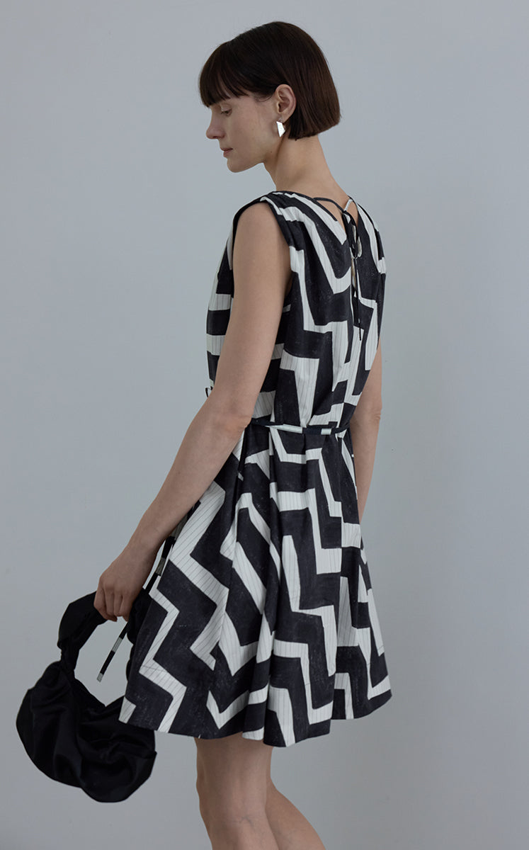 Dress / JNBY Pop Stripe Sleeveless Dress