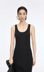 Dress / JNBY Ribbed Knit Sleeveless Dress