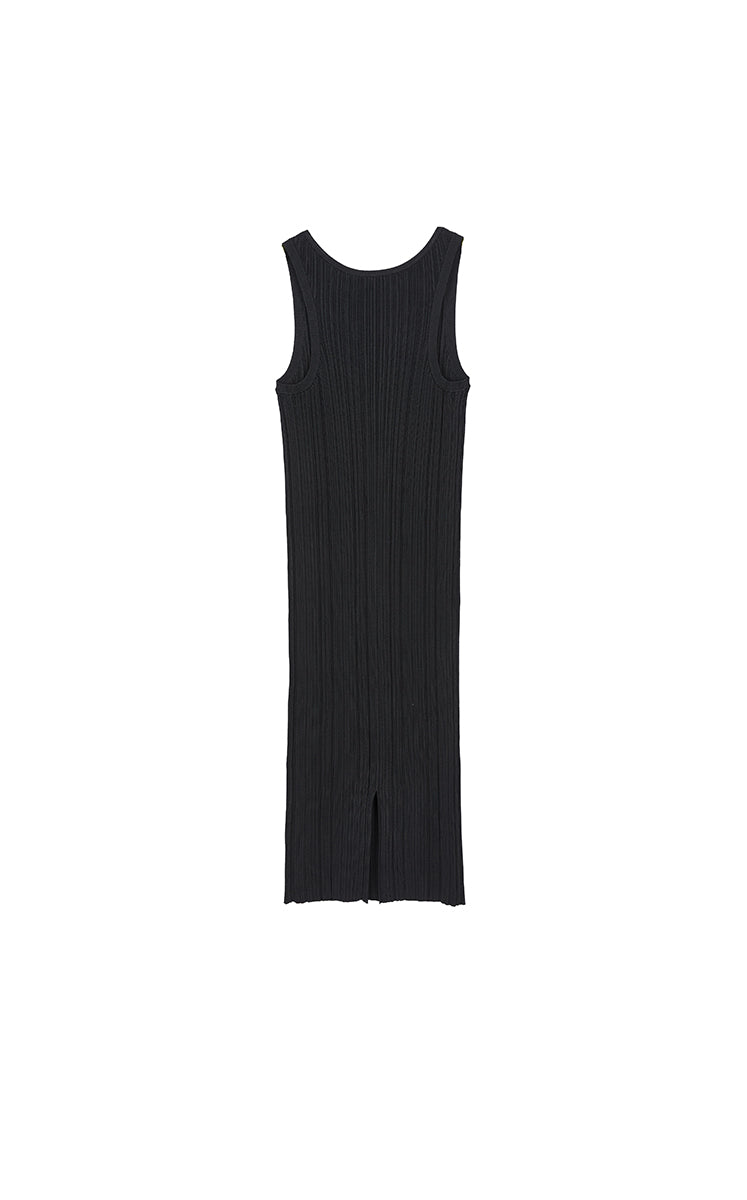 Dress / JNBY Ribbed Knit Sleeveless Dress