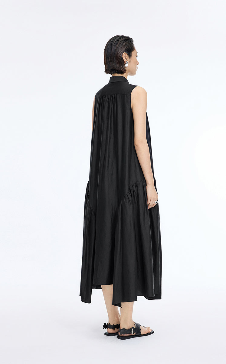 Dress / JNBY Silk-Blend Fishtail Shirt Dress