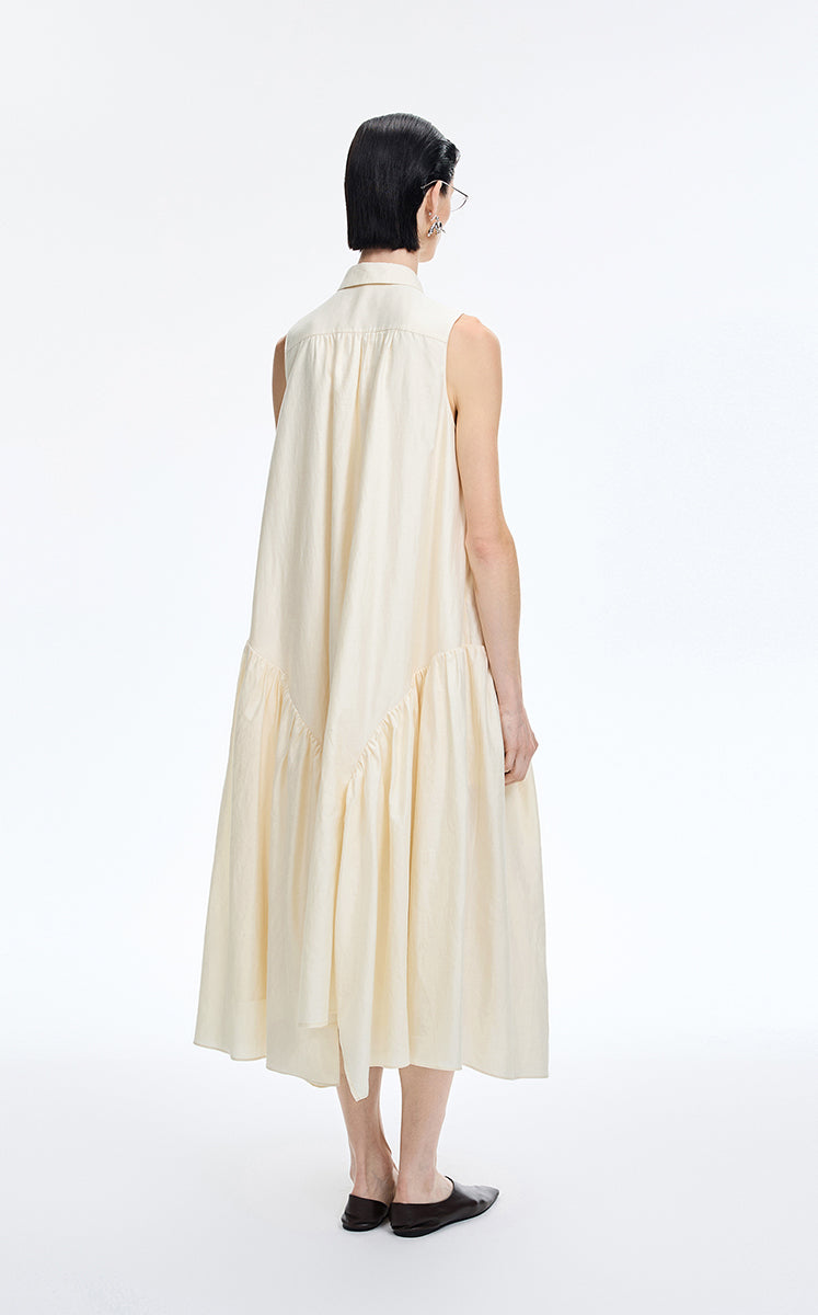 Dress / JNBY Silk-Blend Fishtail Shirt Dress