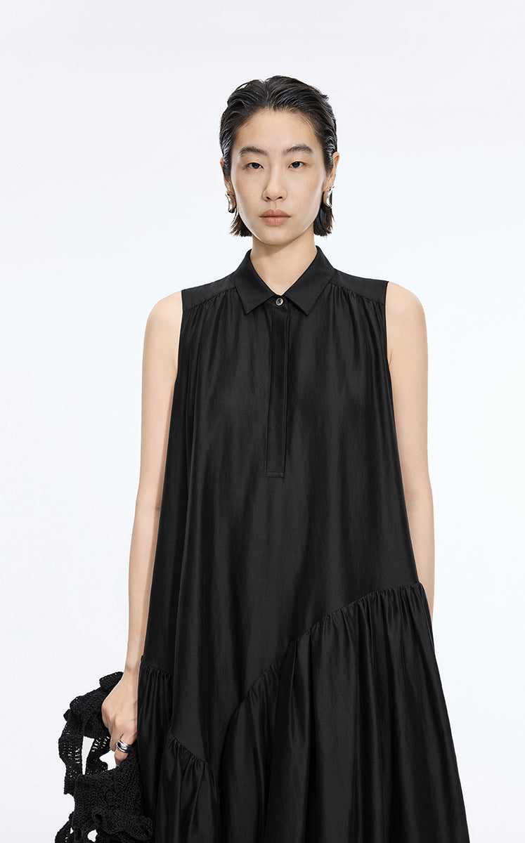 Dress / JNBY Silk-Blend Fishtail Shirt Dress