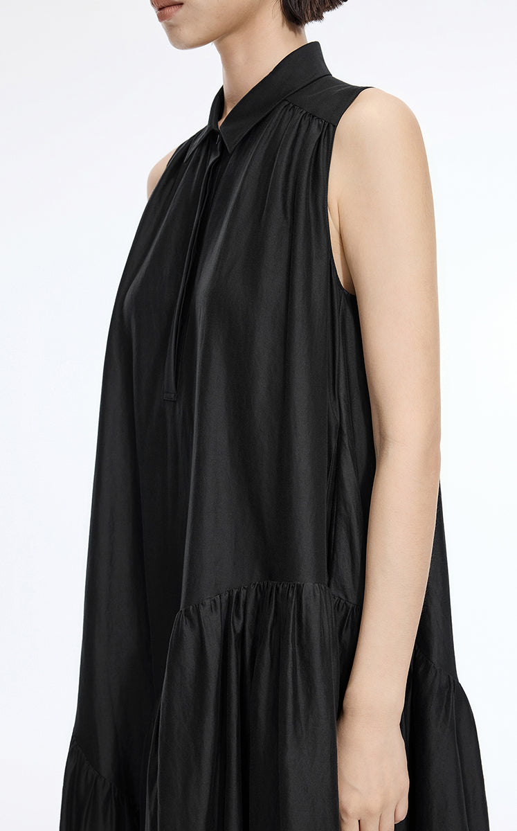 Dress / JNBY Silk-Blend Fishtail Shirt Dress