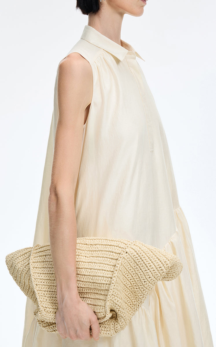 Dress / JNBY Silk-Blend Fishtail Shirt Dress