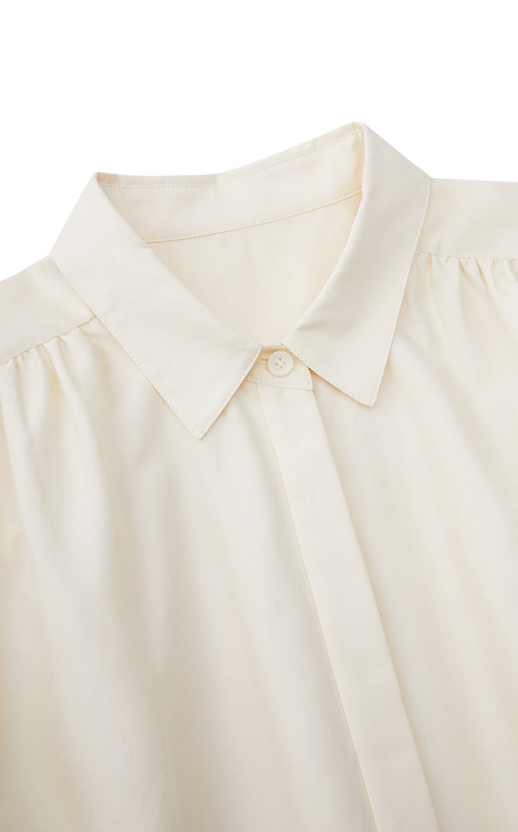 Dress / JNBY Silk-Blend Fishtail Shirt Dress