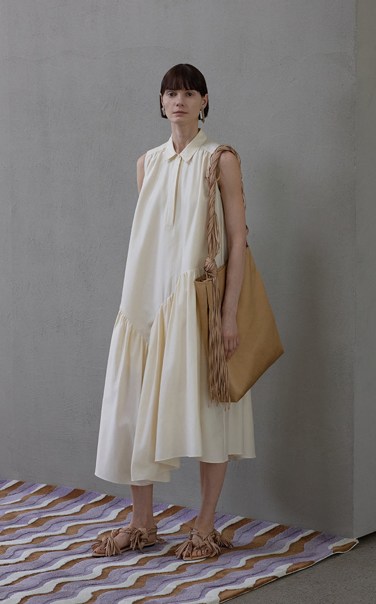Dress / JNBY Silk-Blend Fishtail Shirt Dress