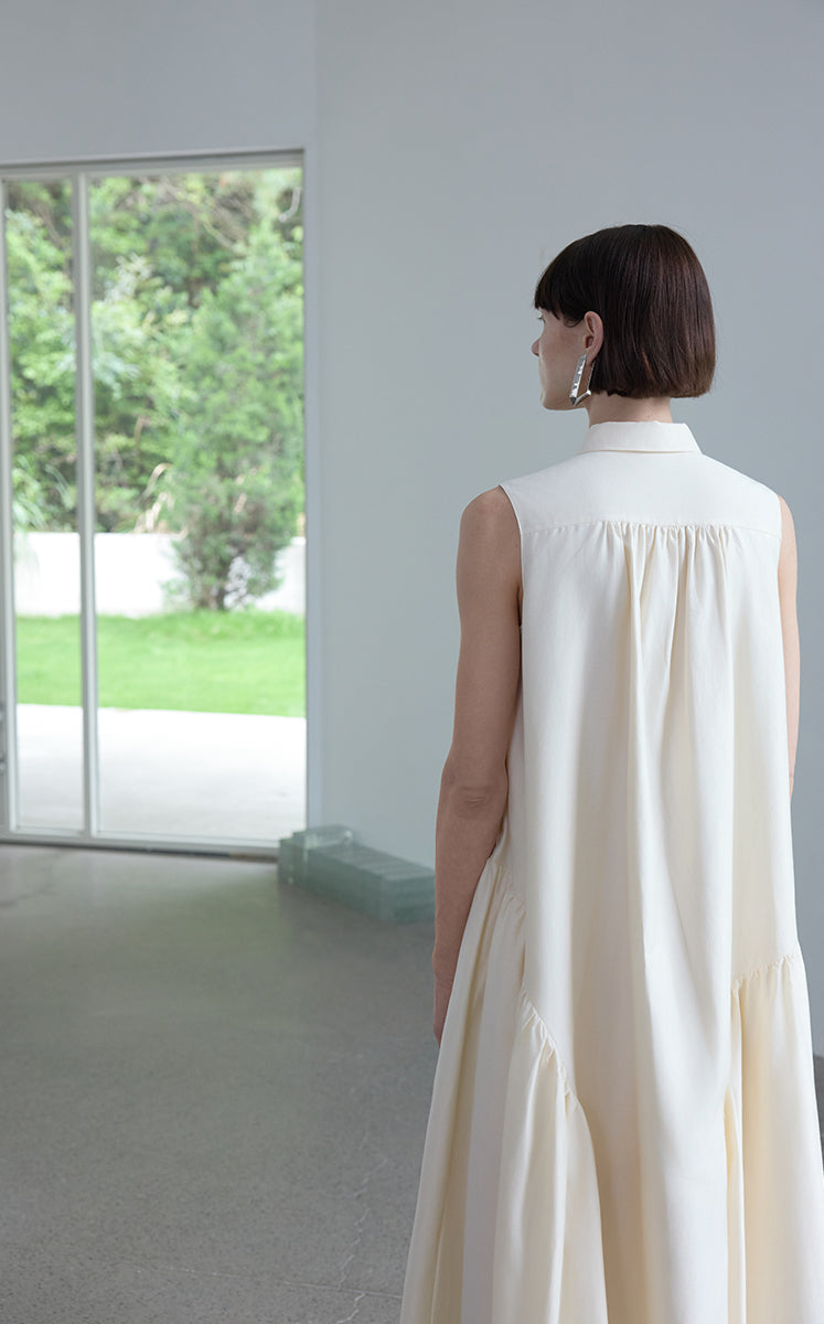 Dress / JNBY Silk-Blend Fishtail Shirt Dress